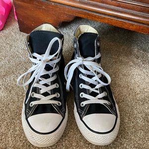 black high top converse